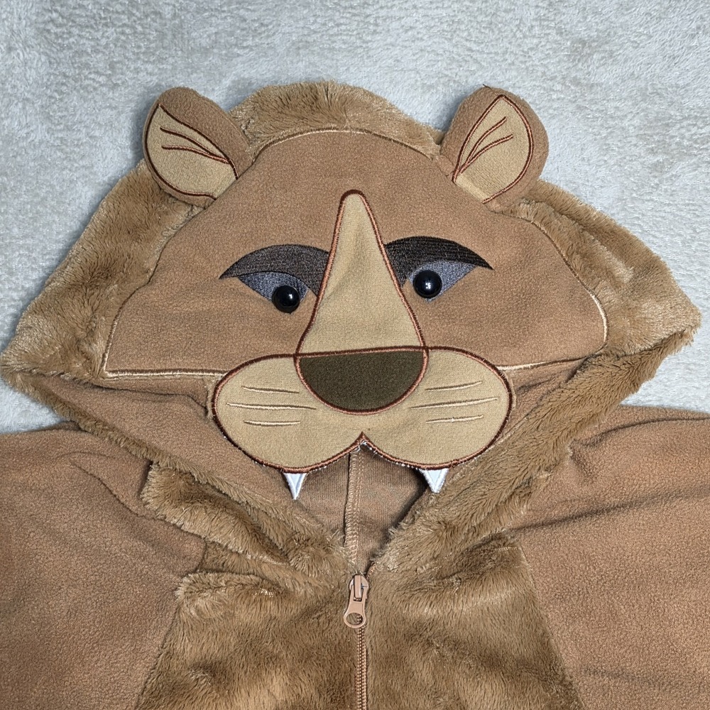 Spirit Halloween Lion Union Suit Adult XL Bodysuit Jumpsuit One Piece Costume - Picture 2 of 16